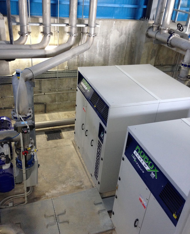 Wastewater aeration system, Heraklion Crete  WWTP