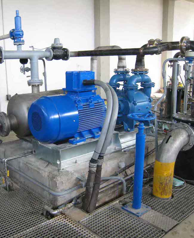 Biogas recirculation compresors at digestors, Psitalia WWTP