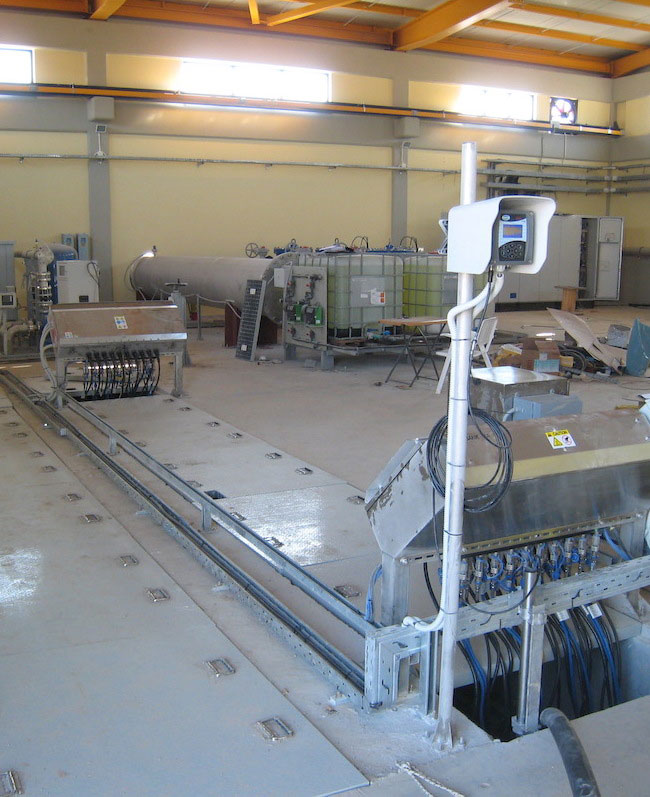 Wastewater UV disinfection system, Thriassio WWTP
