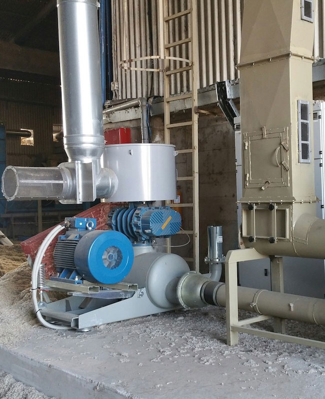 Industrial blower for cotton seed pneumatic conveying at prominent cotton ginning plant