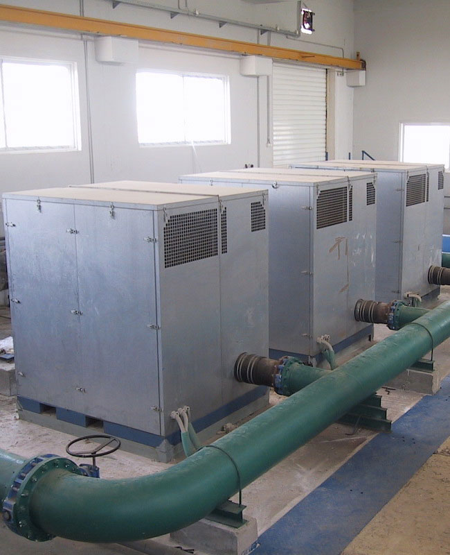 Blowers for filter backwash in drinking water treatment plant, EYDAP, Galatsi DWTP